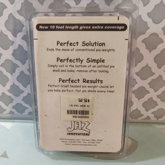 Perfect Crust Beaded Pie Weight 10' Chain - Picture 4 of 5